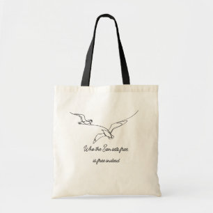 Bolsa Tote Quem o Filho Liberta É Realmente Livre Versículo B