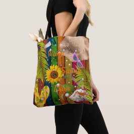 Bolsa Tote Quentes Dias Sunny Coloridos Praia Tropical Sol de