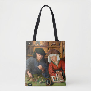Bolsa Tote Quentin Matsys - O Moneylender e sua esposa