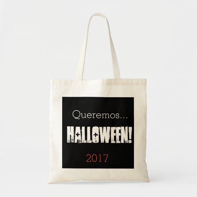 BOLSA TOTE QUEREMOS HALLOWEEN 2017 (Frente)