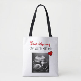 Bolsa Tote Querida Mamãe Não Posso Esperar para Conhecê-la!