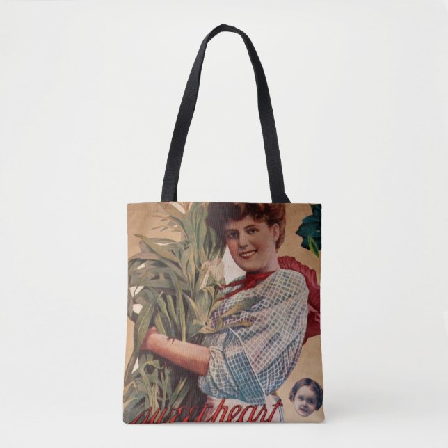 Bolsa Tote Querida Mulher Segurando Milho (Frente)