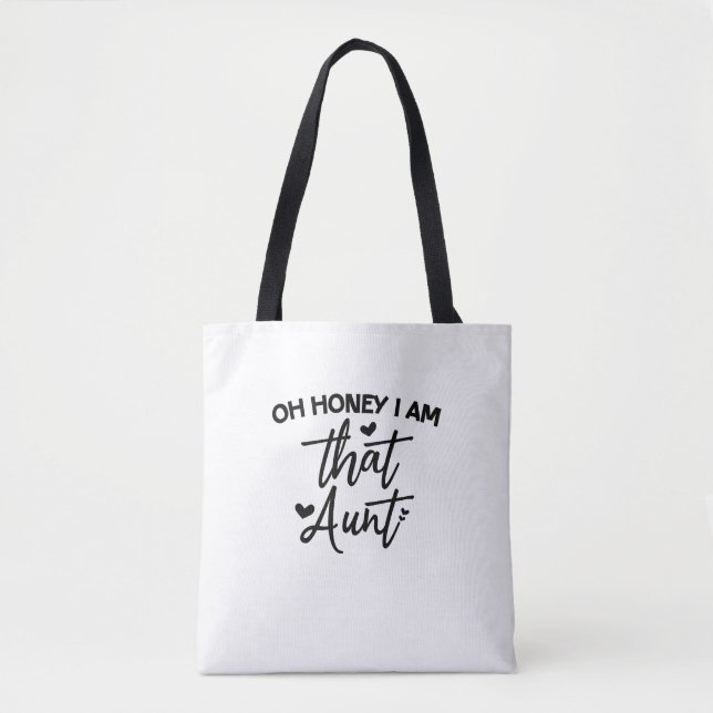 Bolsa Tote Querida, Sou Aquela Tia (Frente)