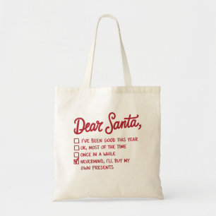Bolsa Tote Querido Papai Noel - Design de Natal