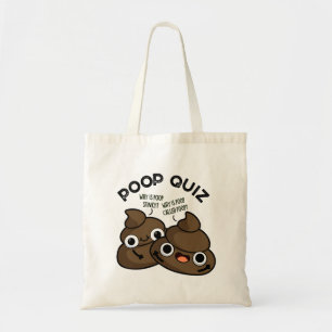 Bolsa Tote Questionário de Cocô Piada de Cocô Engraçada