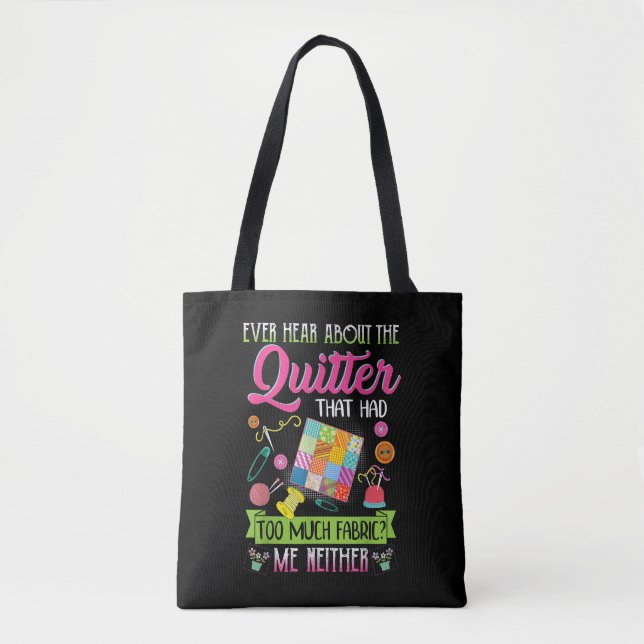 Bolsa Tote Quiling Womens Cita Sobre Quilter (Frente)