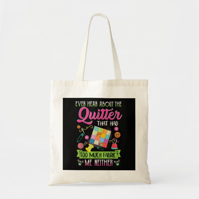 Bolsa Tote Quilting Womens Cita Sobre Quilter (Frente)