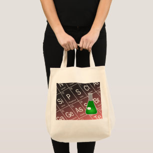 Bolsa Tote Química do Frasco Verde Erlenmeyer (Cônica)