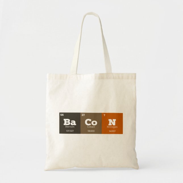 Bolsa Tote Química Elementos Químicos de Mesa Periódica (Frente)