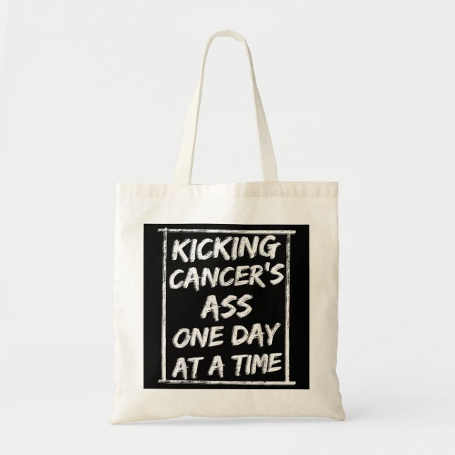 Bolsa Tote Quimioterapia de Cancer Kicking com Survivor Chemo (Frente)