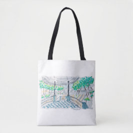 Bolsa Tote Quiosque Xadrez Vista Parque