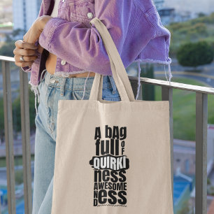 Bolsa Tote Quirky e incríveis Na moda moderno Legal