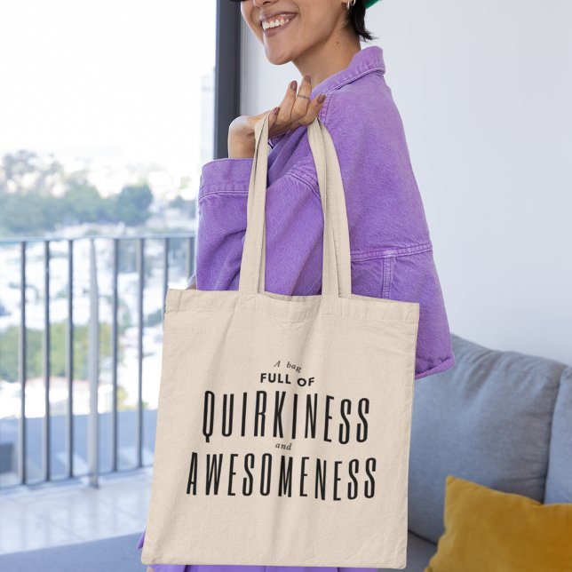 Bolsa Tote Quirky e incríveis Na moda moderno Legal (Shop now and fill your life with quirkiness and awesomeness!)
