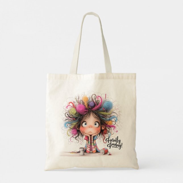 Bolsa Tote Quirky Girl Friday Tote Bag (Verso)