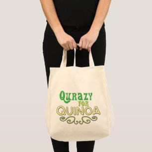 Bolsa Tote Qurazy para Quinoa © - Engraçado Quinoa Slogan Tot
