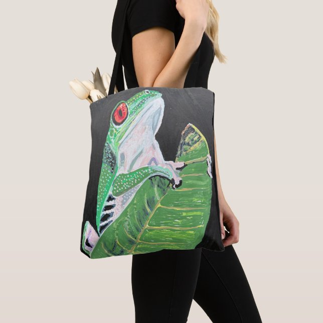 Bolsa Tote Rã na folha (Close Up)