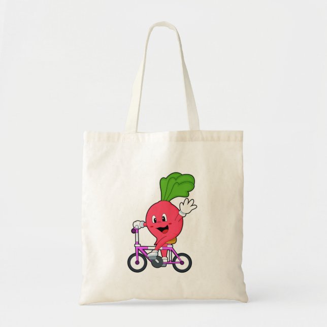 Bolsa Tote Rabanete com Bicicleta (Frente)