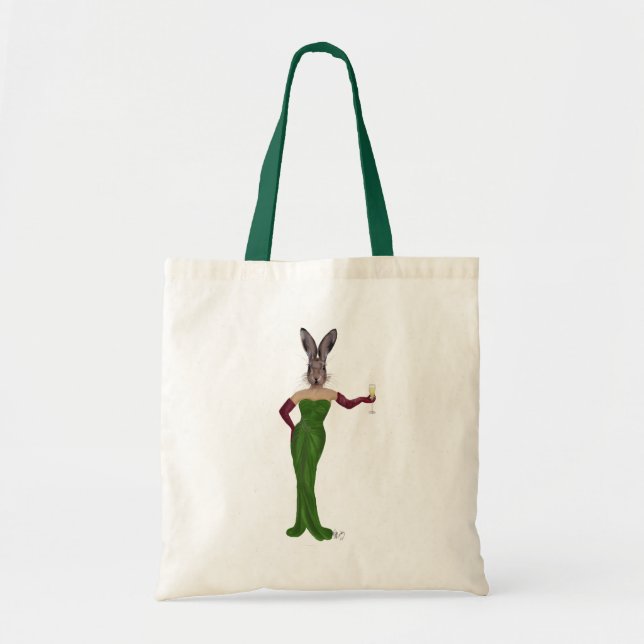 Bolsa Tote Rabbit Green Sress 3 (Frente)