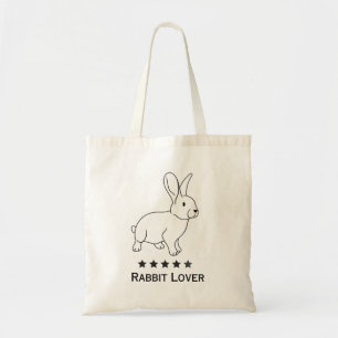 Bolsa Tote Rabbit Lover, Design simples