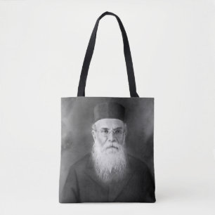Bolsa Tote Rabino judeu Crayon Retrato de 1880