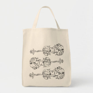 Bolsa Tote Rabisco do violino