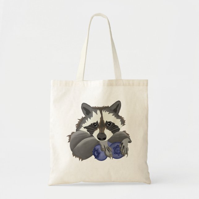 Bolsa Tote Raccoon com mirtilos (Frente)