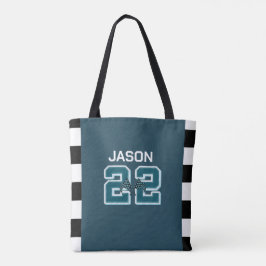 Bolsa Tote Race car baby verde, branco e preto