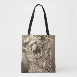 Bolsa Tote Rackham Alice Restaurou Vintage Wonderland Art Bol