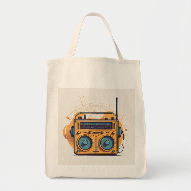 Bolsa Tote Rádio retrorreflector (Frente)