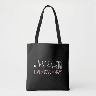 Bolsa Tote Radiologia Live Love Radiologista Técnico Radiolog