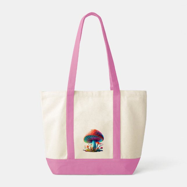 Bolsa Tote Rainbow Amanita Muscaria Tote Bag (Verso)