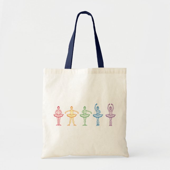 Bolsa Tote Rainbow Ballerinas (Frente)
