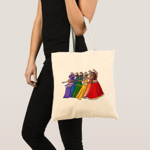 Bolsa Tote Rainbow Belly Dancer Art Belly Dance Troupe
