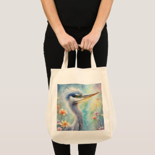 Bolsa Tote Rainbow Birds Blue Heron 1