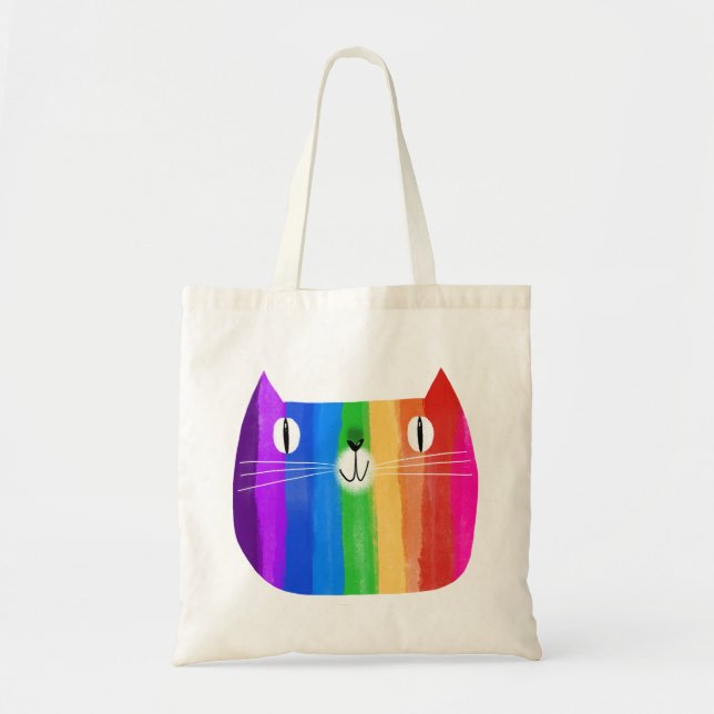 Bolsa Tote Rainbow Cat (Frente)
