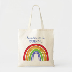 Bolsa Tote RAINBOW com borda falsa da falha