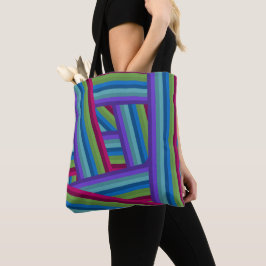 Bolsa Tote Rainbow Crisscross