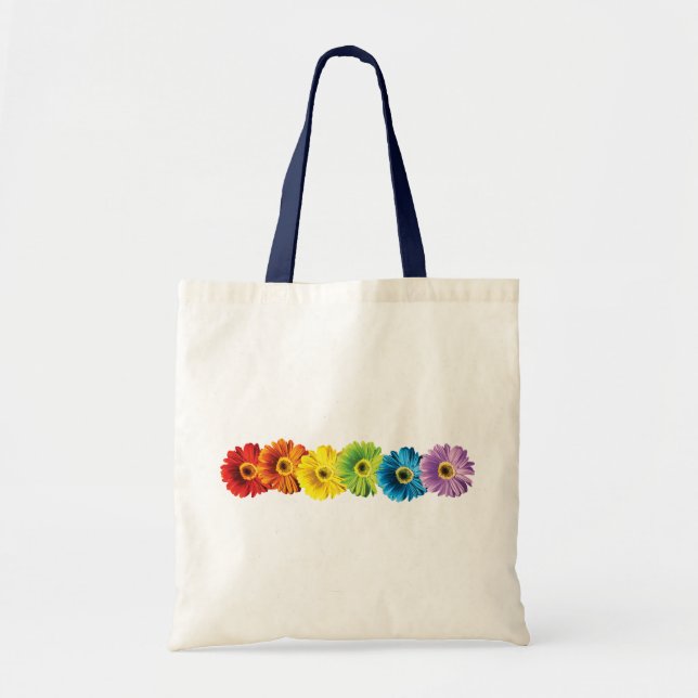 Bolsa Tote Rainbow Daisies (Frente)