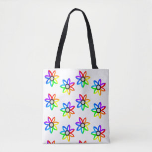 Bolsa Tote Rainbow Daisies