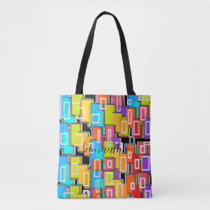 Bolsa Tote Rainbow Deco Home Living Abstrato