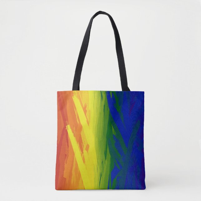 Bolsa Tote Rainbow Flames (Frente)