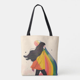 Bolsa Tote rainbow lgbt girl, Gay Lesbian, orgulho