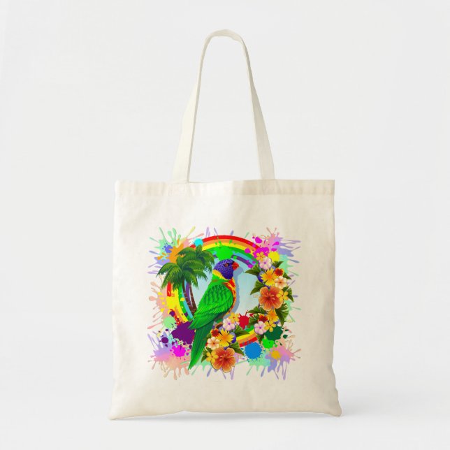 Bolsa Tote Rainbow Lorikeet Parrot Bolsa_Bolsas (Frente)