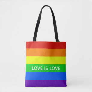 Bolsa Tote Rainbow Love é Love
