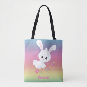 Bolsa Tote Rainbow Pastel Páscoa Infantil Personalizada