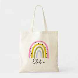 Bolsa Tote Rainbow Personalized Name Tote Bag Custom Gift
