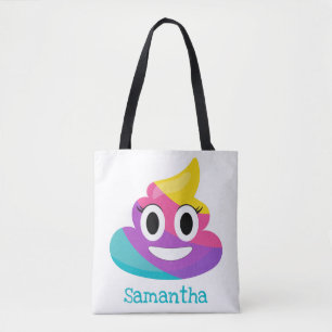 Bolsa Tote Rainbow Poop Emoji