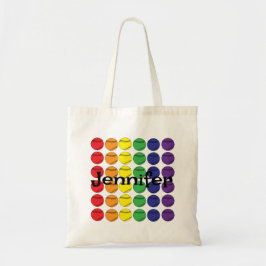 Bolsa Tote Rainbow Softball com nome