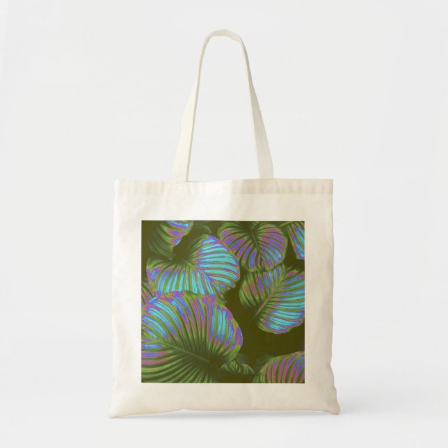 Bolsa Tote Rainbow Tropical Leaves (Frente)