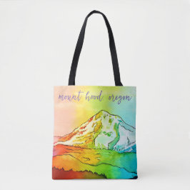 Bolsa Tote Rainbow Watercolor Monte Hood
